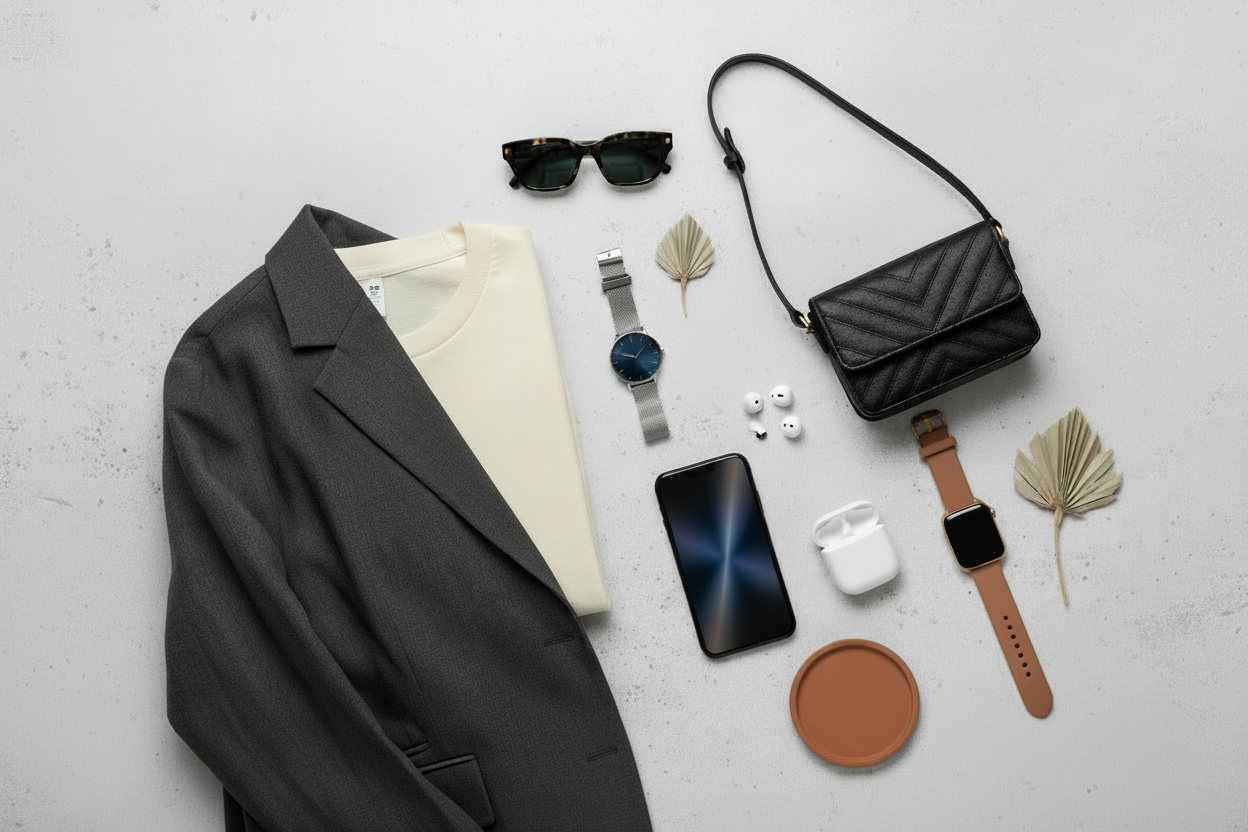 Banner solo flat lay